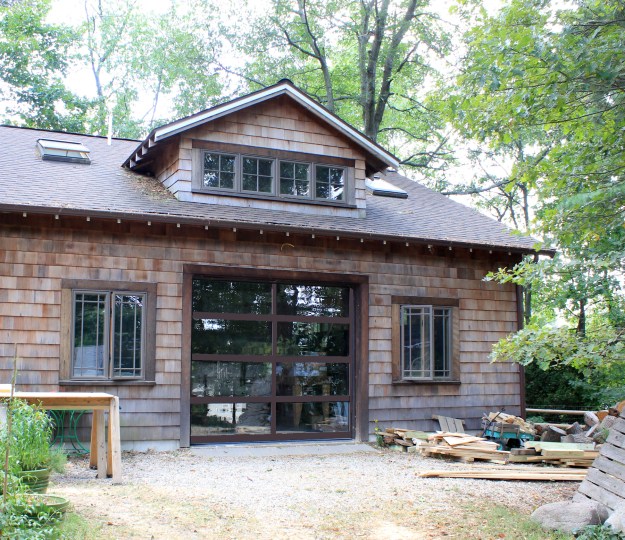 front view - brown big door